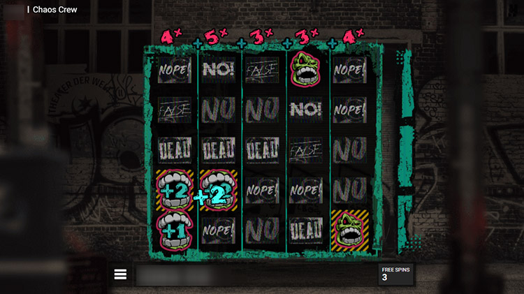 Bonus mode screen