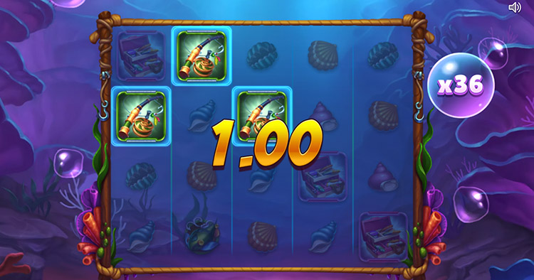 The multiplier is applied to all payouts during freespins