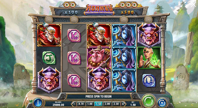 Basic mode of the machine with the king of monkeys