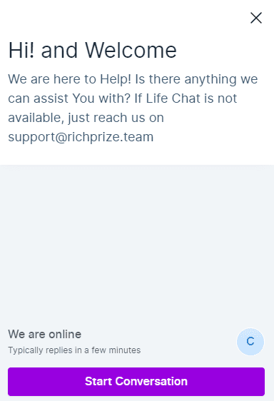 RichPrize Casino Support